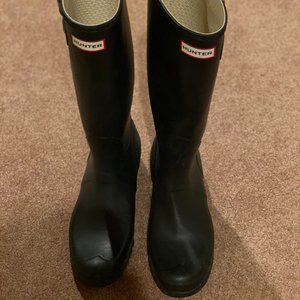 Mens black hunter boots